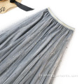 Damska elegancka spódnica do połowy długości Smukła spódnica w kształcie litery A.